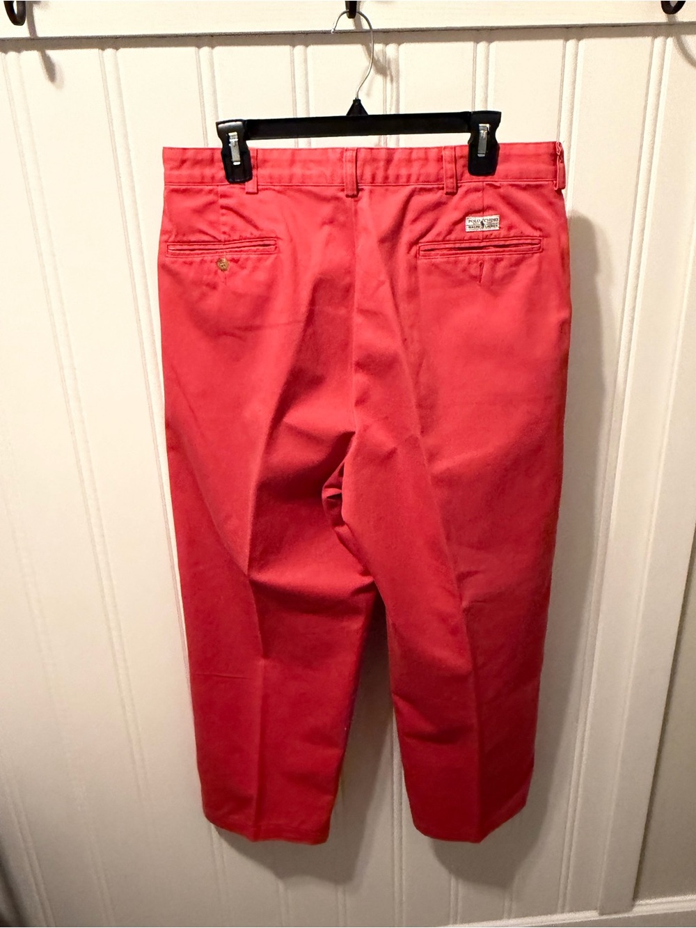 Vintage Polo Ralph Lauren Chino Pants Mens Nantucket Red 34X27 (Tagged 34X32)